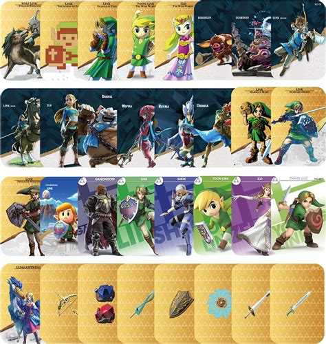 mini cards nfc amiibo zelda breath of the wild|Botw 23/24 in 1 Amiibo Game Cards for the Legend of Zelda .